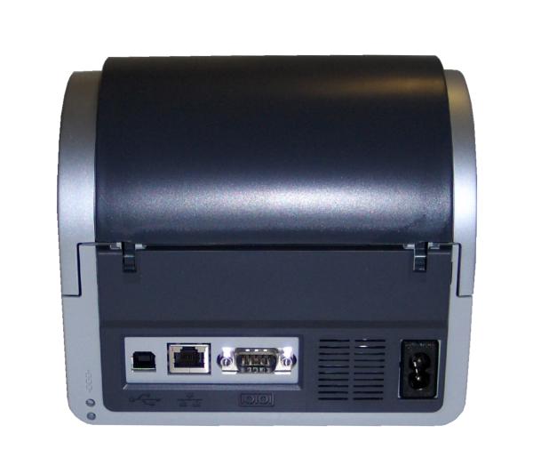 Brother QL-1060N Label Printer rear connectivity ports.