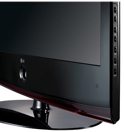 Close-up of LG 37LH7000 37-inch LCD TV corner.