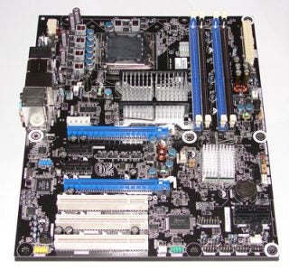 Intel D45SG Extreme Series motherboard on a white background.