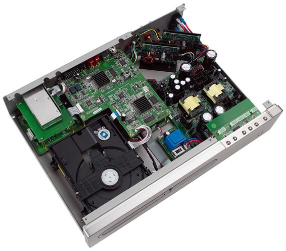 Internal components of Primare DVDi10 DVD receiver