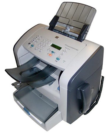 HP LaserJet M1319f Multifunction Printer on white background.