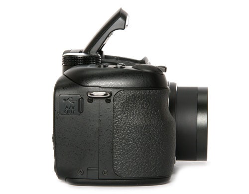 Fujifilm FinePix S1500 camera with open flash unit.
