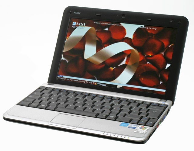 MSI Wind U115-025UK 10-inch Hybrid Netbook on a white background.