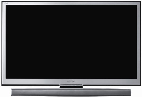 Sharp Aquos LC-52XS1E 52 inch LCD TV front view.
