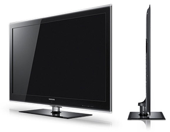 Samsung Series 7 LED TV front and side view.