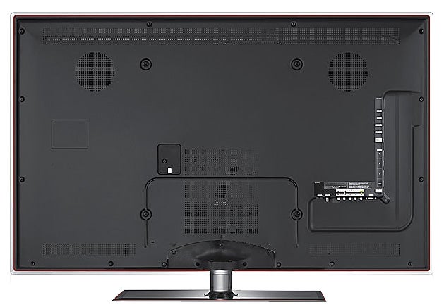 Back view of Samsung Series 7 LED TV showing ports.