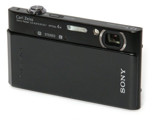 Sony Cyber-shot DSC-T900 camera on white background.