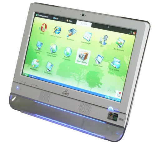 Asus Eee Top All-In-One PC with touchscreen interface.
