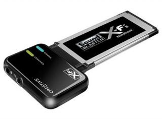Creative Sound Blaster X-Fi Notebook sound card product shot.