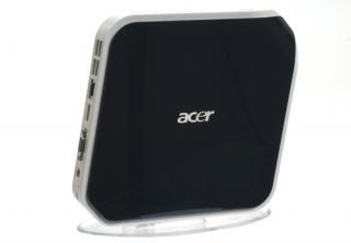 Acer Aspire Revo R3600 nVidia ION Nettop on white background.