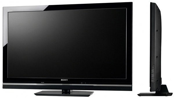 Sony Bravia KDL-40W5500 40-inch LCD TV front and side views.
