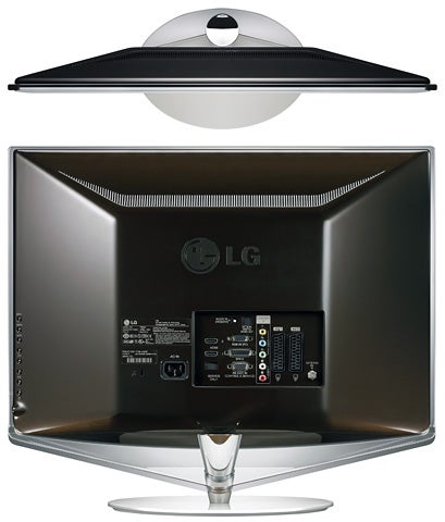 LG 22LU4000 22-inch LCD TV rear view with connections.