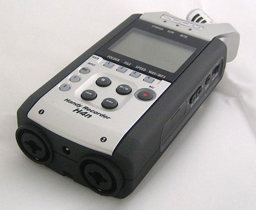 Zoom H4N Digital Recorder on a white background.