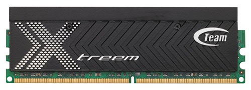 Team Xtreem DDR3-2000 3GB RAM stick with black heatsink.