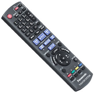 Panasonic SC-BT205 Blu-ray system remote control.