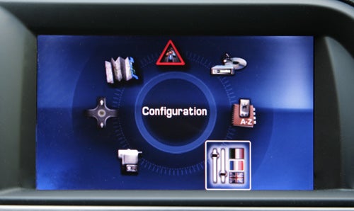 Citroen C5 infotainment system configuration screen display.