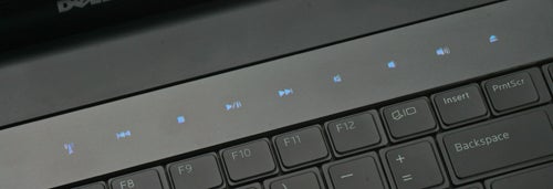 Close-up of Dell Studio XPS M1340 laptop keyboard.