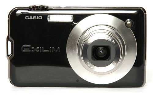 Casio Exilim EX-S12 compact digital camera on white background.