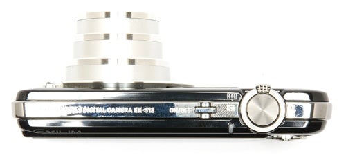 Casio Exilim EX-S12 digital camera side view.