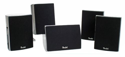 Teufel Concept E 400 speaker system with subwoofer and satellites.