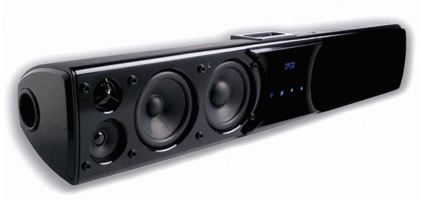 Crystal Audio SSB-1 Surround Soundbar on white background.