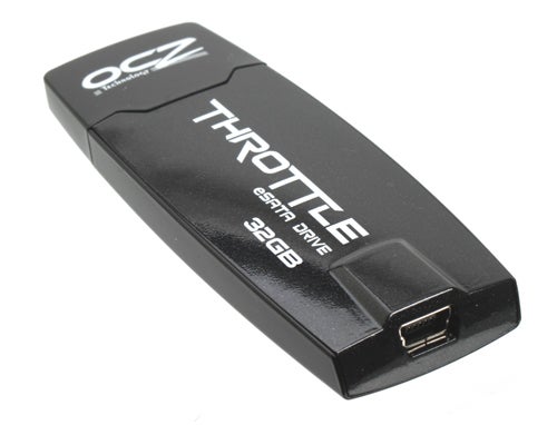 OCZ Throttle eSATA Flash Drive 32GB on white background.