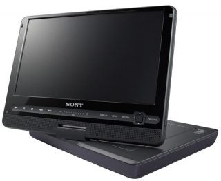 Sony DVP-FX930 Portable DVD Player with screen open.