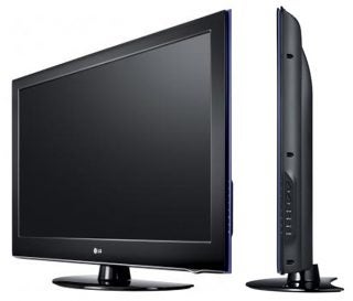 LG 32LH5000 32-inch LCD TV front and side view