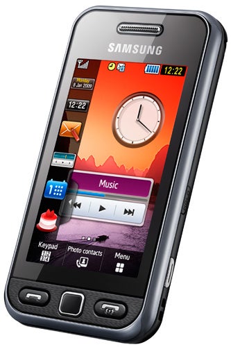Samsung Tocco Lite GT-S5230 smartphone on white background.
