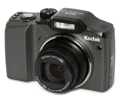Kodak EasyShare Z915 digital camera on white background.