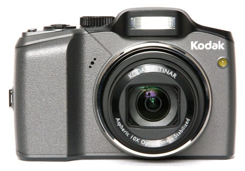 Kodak EasyShare Z915 digital camera on a white background.
