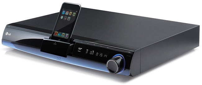 LG HB954PB 5.1 Blu-ray Home Cinema System with iPod dock.