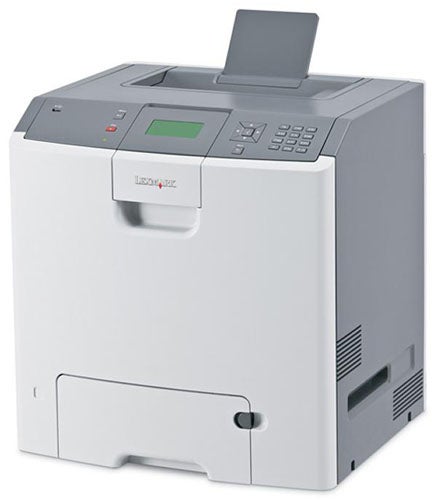 Lexmark C736dn color laser printer on white background.