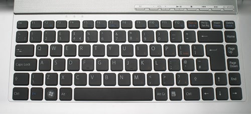 Sony VAIO VGN-FW48E/H laptop keyboard close-up