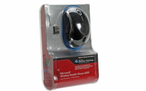 Microsoft Wireless Mobile Mouse 6000 in packaging.