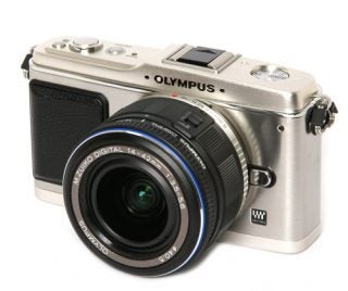Olympus Pen E-P1 camera with a 14-42mm lens