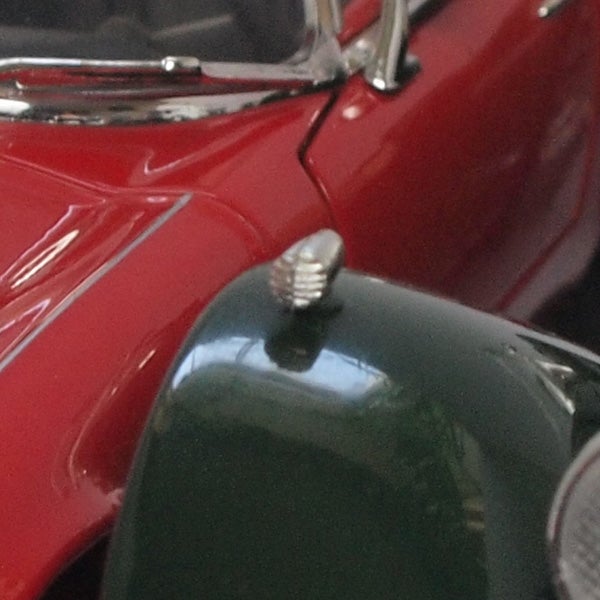 Close-up of vintage car details captured with Olympus Pen E-P1.