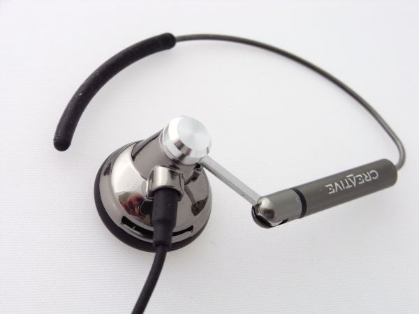 Creative Aurvana Air earphone with flexi-fit ear hook design.