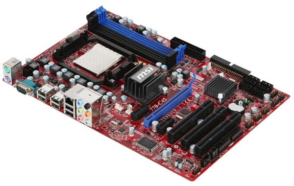 MSI 770-C45 AM3 motherboard on white background