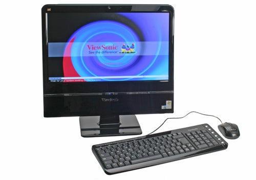ViewSonic VPC100 19-inch All-in-One PC with keyboard and mouse.