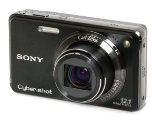Sony Cyber-shot DSC-W290 camera with lens extended.