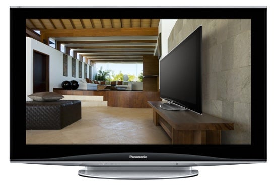 Panasonic Viera TX-P42V10 Plasma TV in modern living room.