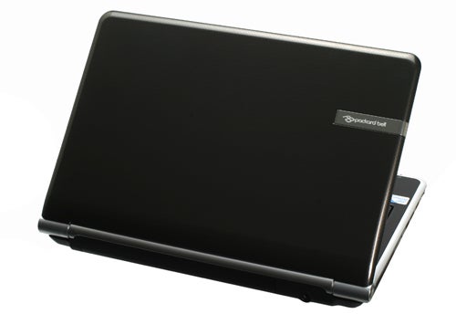 Packard Bell Easynote NJ65 laptop with closed lid on white background.