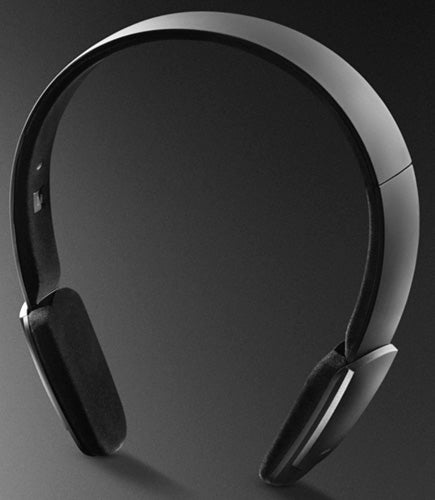 Jabra Halo Stereo Bluetooth Headset on dark background.