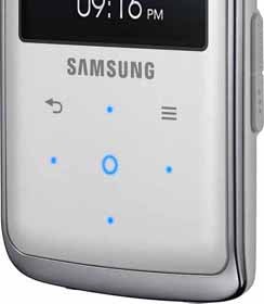 Close-up of Samsung YP-Q2 Media Player controls.