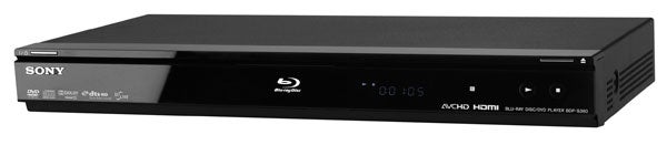 Sony BDP-S360 Blu-ray player on white background.