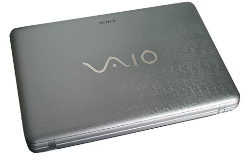 Sony VAIO VGN-NW11S/S 15.5-inch laptop closed on white background.