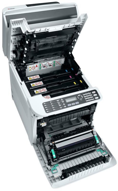 Kyocera Mita FS-C1020MFP multifunction printer opened up