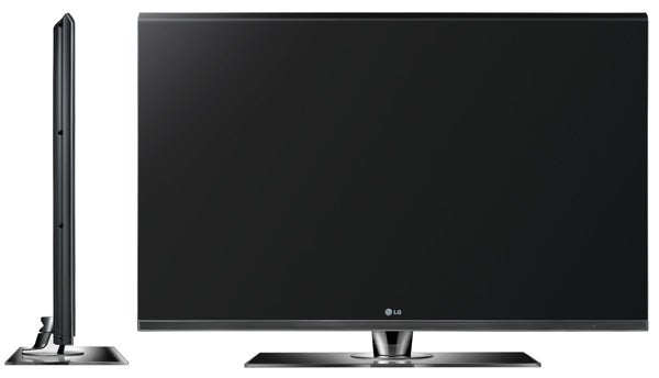 LG 42SL8000 42-inch LCD TV front and side view.