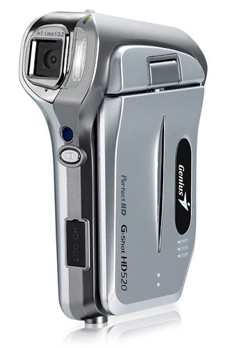Genius G-Shot HD520 HD camcorder on a white background.